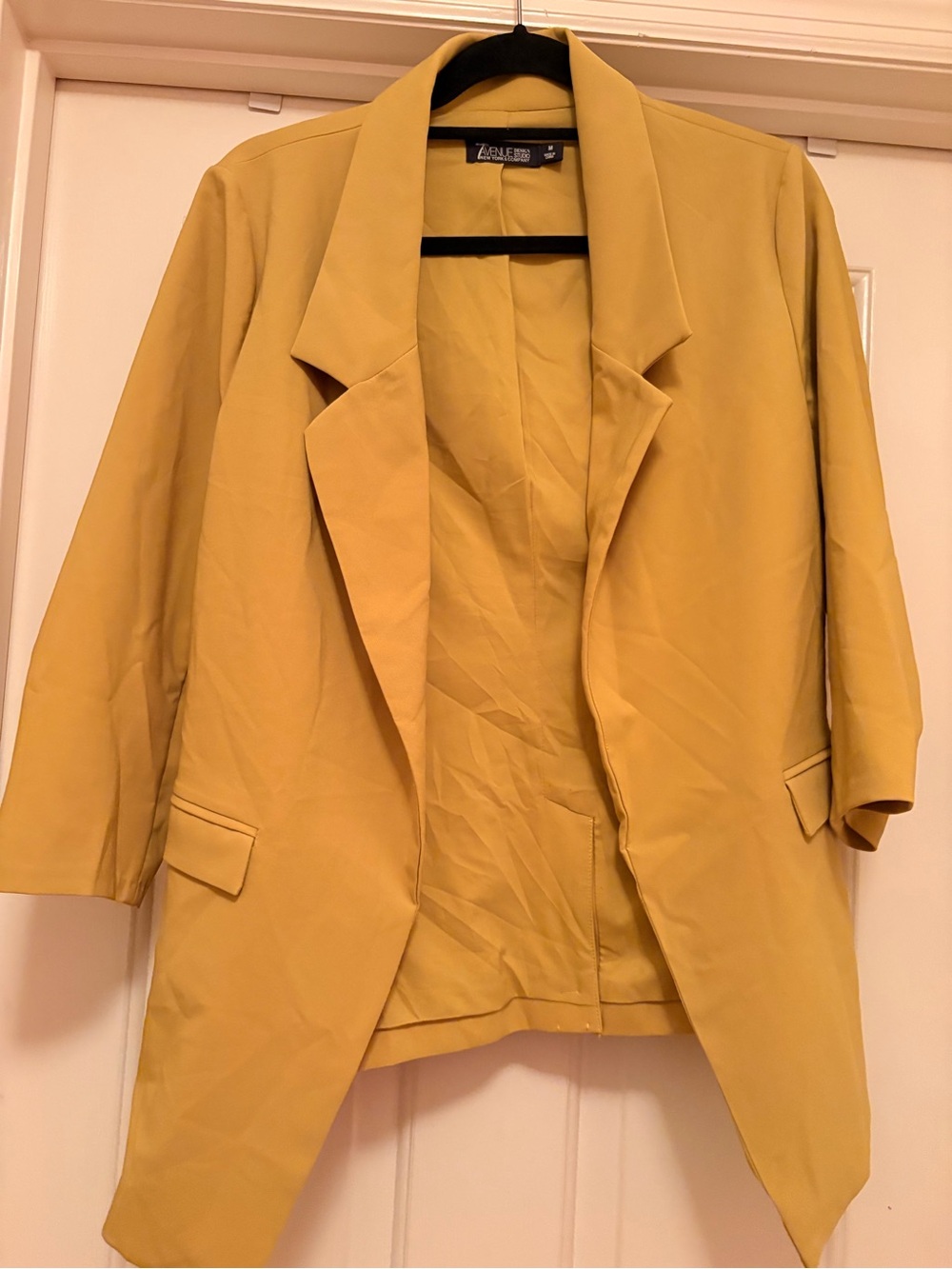 7th avenue Mustard Yellow Open-Front Blazer
